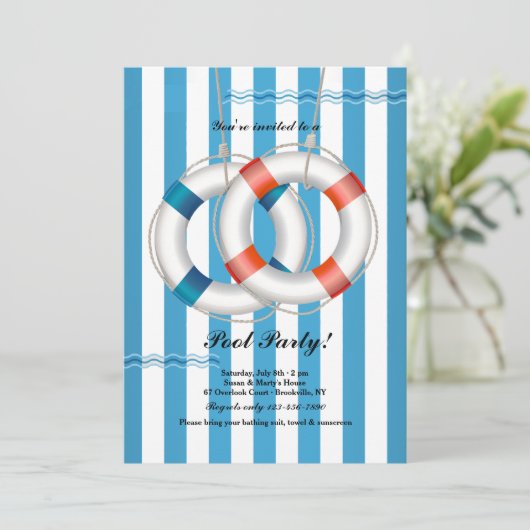 Double Life Preserver招待状 招待状 (スタンド正面)