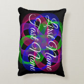 Double Loop Geometric Accent Parody Pillow アクセントクッション (裏面(縦))