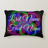 Double Loop Geometric Accent Parody Pillow アクセントクッション (裏面)