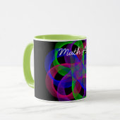 Double Loop Geometric Math Art Coffee Mug マグカップ (正面左)
