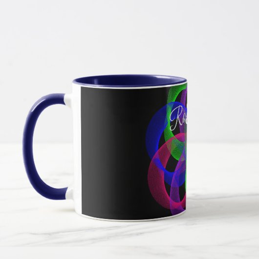 Double Loop Mesh Geometric Coffee Mug マグカップ (左)