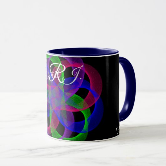Double Loop Mesh Geometric Coffee Mug マグカップ (正面右)