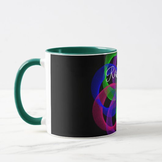 Double Loop Mesh Geometric Coffee Mug マグカップ (左)