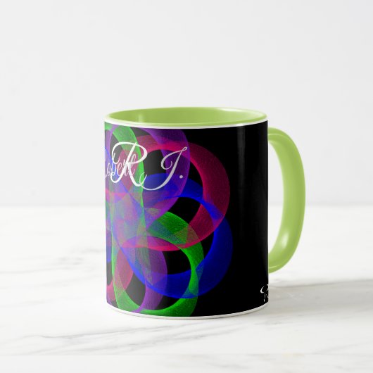 Double Loop Mesh Geometric Coffee Mug マグカップ (正面右)