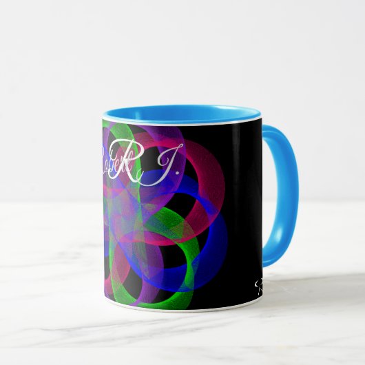 Double Loop Mesh Geometric Coffee Mug マグカップ (正面右)