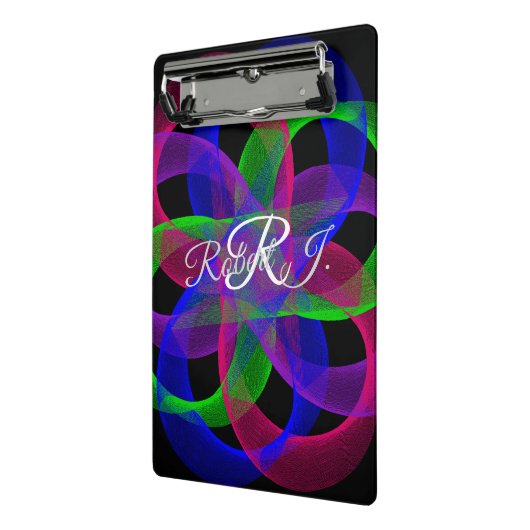 Double Loop Mesh Geometric Mini Clipboard ミニクリップボード (アングル2)