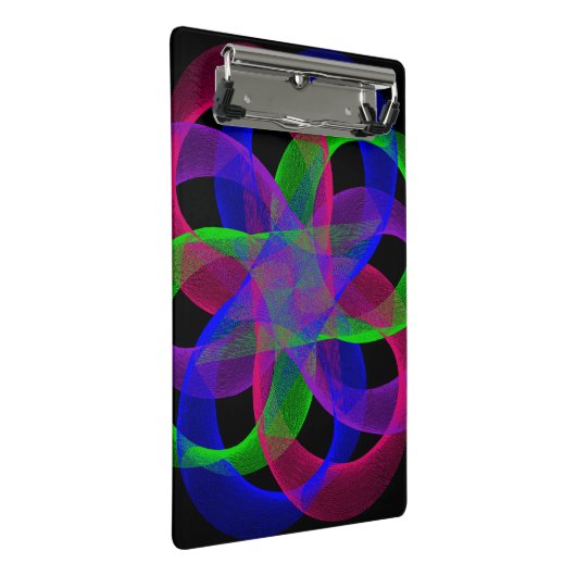 Double Loop Mesh Geometric Mini Clipboard ミニクリップボード (アングル)