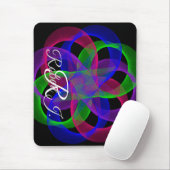 Double Loop Mesh Geometric Mouse Pad マウスパッド (マウス)