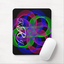 Double Loop Mesh Geometric Mouse Pad マウスパッド