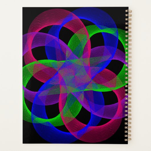 Double Loop Mesh Geometric Spiral Planner プランナー手帳 (裏面)