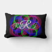 Double Loop Mesh Geometric Throw Pillow ランバークッション (正面)