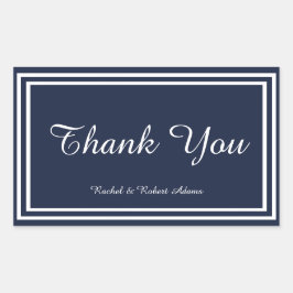 Double Navy Trim – 長方形シール
