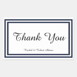 Double Navy Trim – 長方形シール