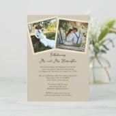Double Photo Private Marriageの告知 招待状 (スタンド正面)
