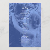 Double Photo Wedding プログラム (裏面)