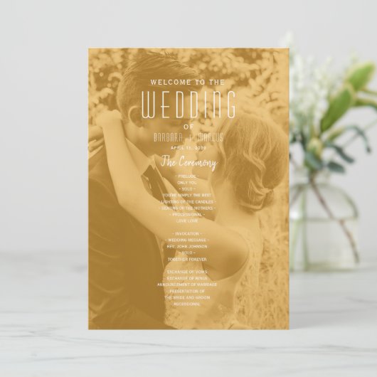 Double Photo Wedding プログラム (スタンド正面)