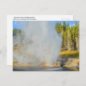 Double Rainbow at Riverside Geyser, Yellowstone ポストカード (正面/裏面)