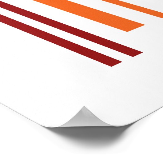 Double Rainbow Barcode ポスター (角)