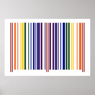 Double Rainbow Barcode ポスター