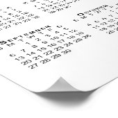 Double Rainbow Barcode 2026カレンダー ポスター (角)