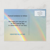 Double Rainbow l日付はがきを保存 案内ポストカード (裏面)