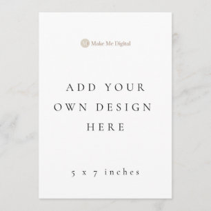 DOUBLE SIDE 5x7インチ結婚式 プログラム/メニュー メニュー