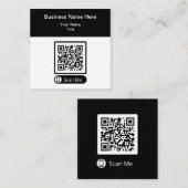 Double Side QR Code Promotional Business Cards スクエア名刺 (正面/裏面)