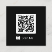 Double Side QR Code Promotional Business Cards  スクエア名刺 (裏面)