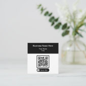 Double Side QR Code Promotional Business Cards  スクエア名刺 (スタンド正面)