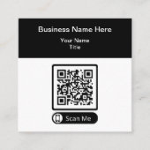Double Side QR Code Promotional Business Cards  スクエア名刺 (正面)