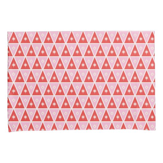 Double-side Retro Pink & Red Christmas 枕カバー (正面右)