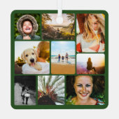 Double Sided 18 Photo Rounded Metal Ornament メタルオーナメント (裏面)