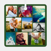 Double Sided 18 Photo Rounded Metal Ornament メタルオーナメント (正面)