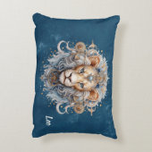 Double-sided artsy Leo sign custom name アクセントクッション (裏面(縦))