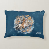 Double-sided artsy Saggitarius sign custom name アクセントクッション (裏面)