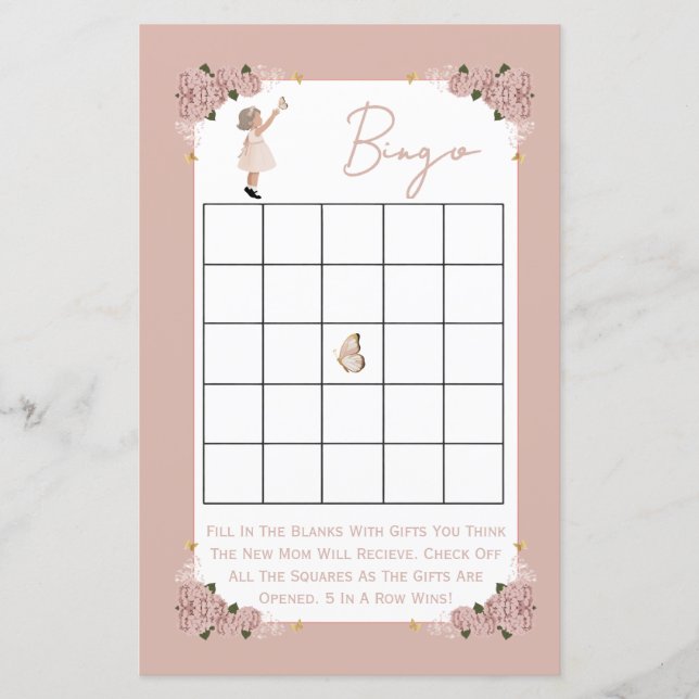 Double sided baby shower games Sugar and Spice (正面)