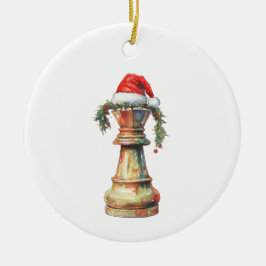 Double-Sided Christmas Chess Ornament King  Knight セラミックオーナメント