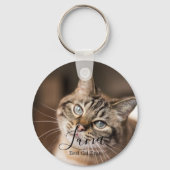 Double Sided Custom Pet Photo Keychain キーホルダー (正面)