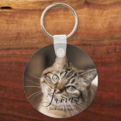 Double Sided Custom Pet Photo Keychain キーホルダー (正面)