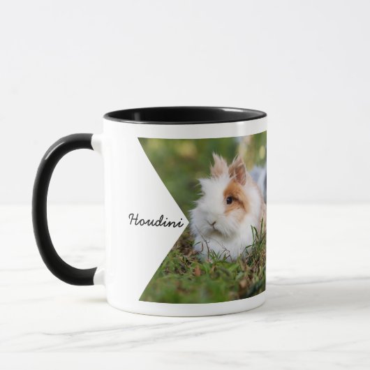 Double sided family pet name photo マグカップ (左)