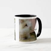 Double sided family pet name photo マグカップ (正面右)