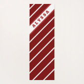 Double Sided, Floral & Diagonal Stripes ヨガマット (裏面)