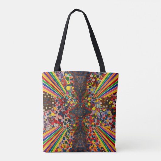 Double-Sided Kaleidoscope Tote – One-of-a-Kind  トートバッグ (裏面)