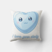Double Sided Kawaii Heart Pillow - Mamy is my worl クッション (裏面)