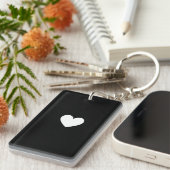 Double-Sided Keychain with Heart Accent キーホルダー (正面右)
