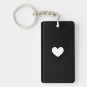 Double-Sided Keychain with Heart Accent キーホルダー (正面)