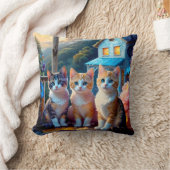 Double Sided Kitten Pillow クッション (ブランケット)