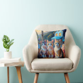 Double Sided Kitten Pillow クッション (椅子)