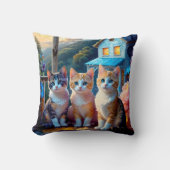 Double Sided Kitten Pillow クッション (正面)