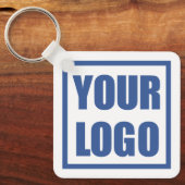 Double Sided Logo Template Metal Keychain キーホルダー (正面)